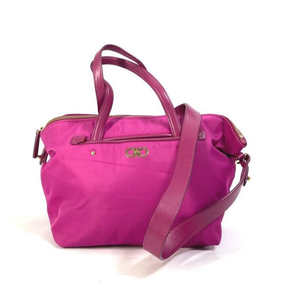Salvatore Ferragamo Gancini Tote Bag 2WAY Shoulder Bag Hand Bag